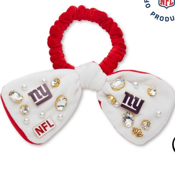 NFL/ NY Giants Metal Buttons from Lele Sadoughi Scrunchie - Picture 3 of 3